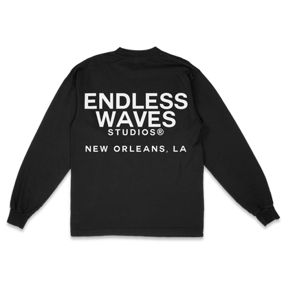 Mardi Gras "Endless" v3 Tee (Black, Back)