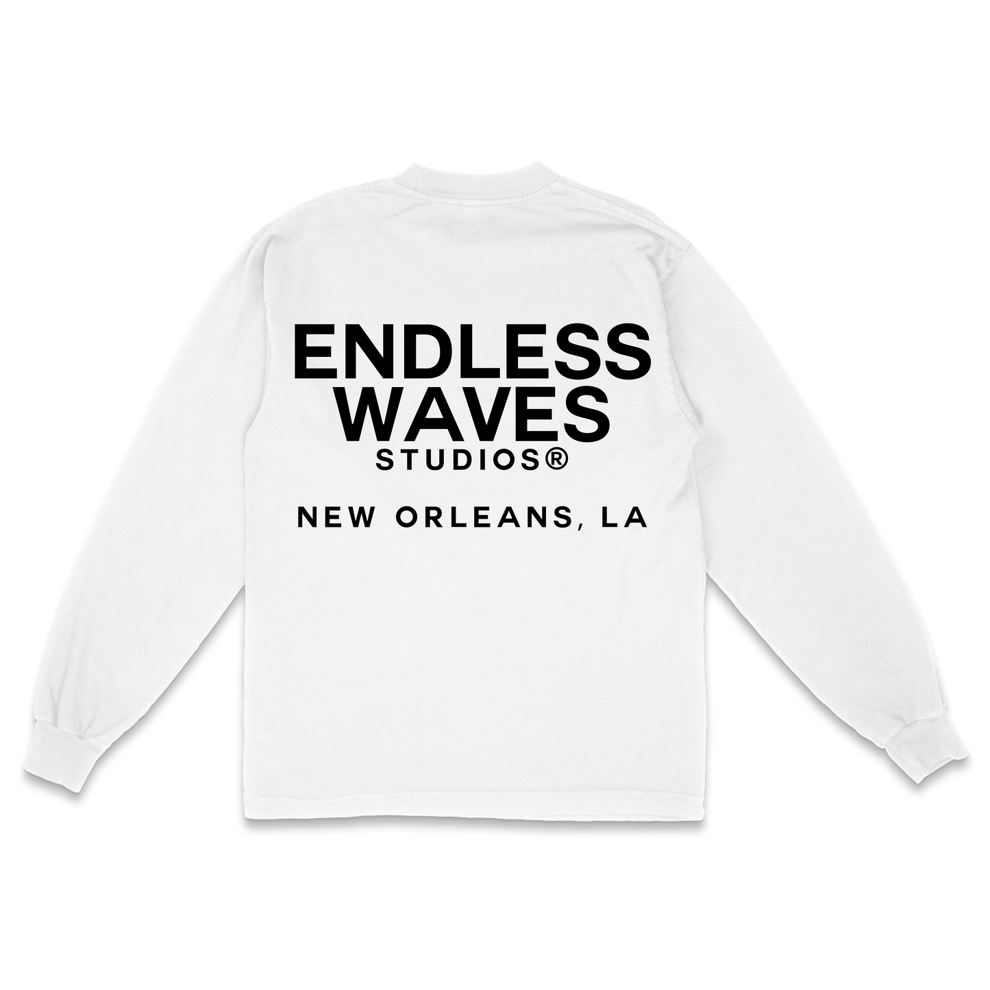 Mardi Gras "Endless" v3 Tee (White, Back)