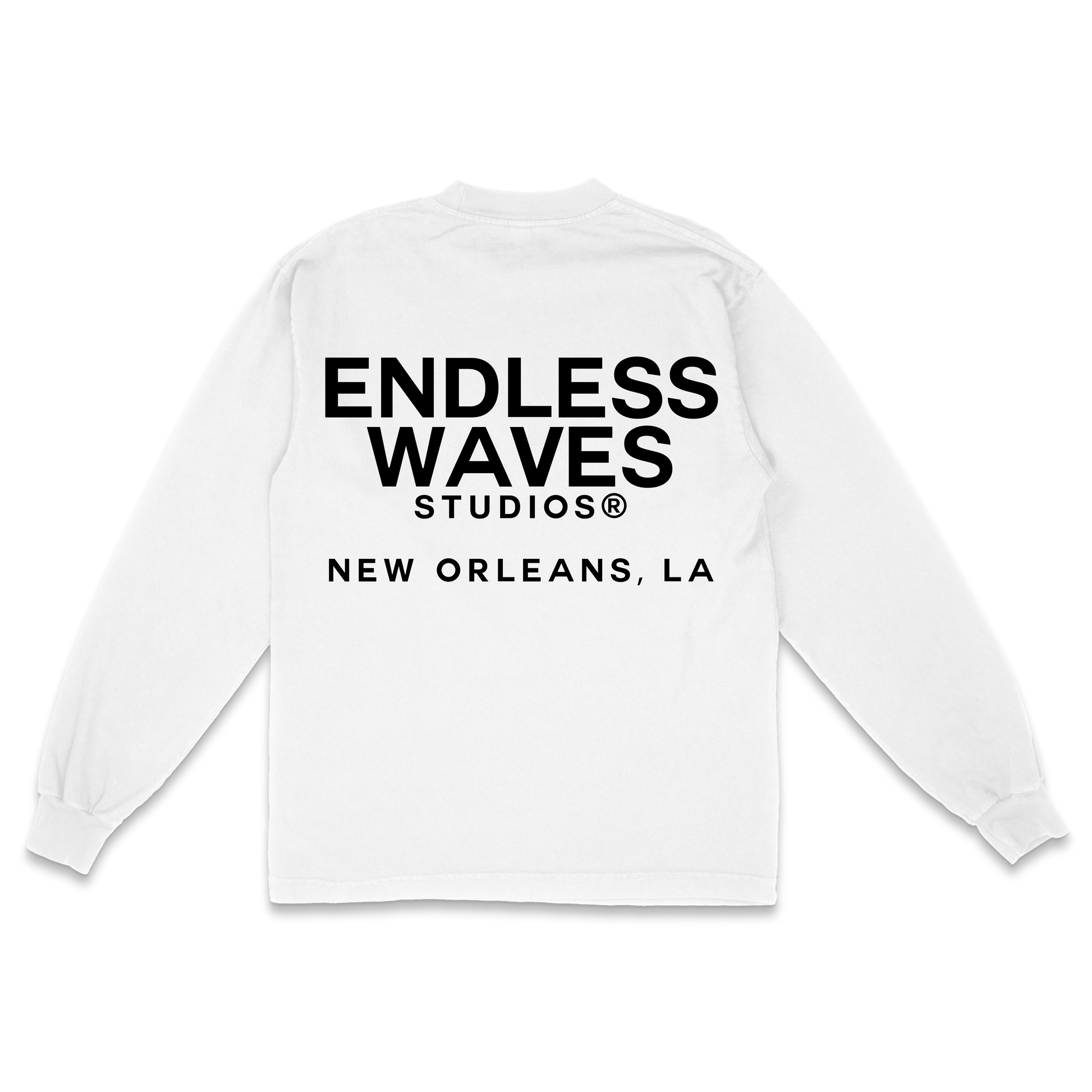 Mardi Gras "Endless" v3 Tee (White, Back)