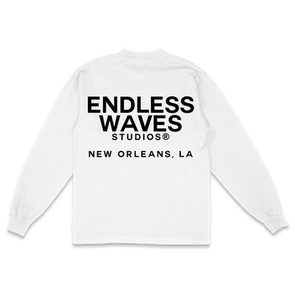 Mardi Gras "Endless" v3 Tee (White, Back)