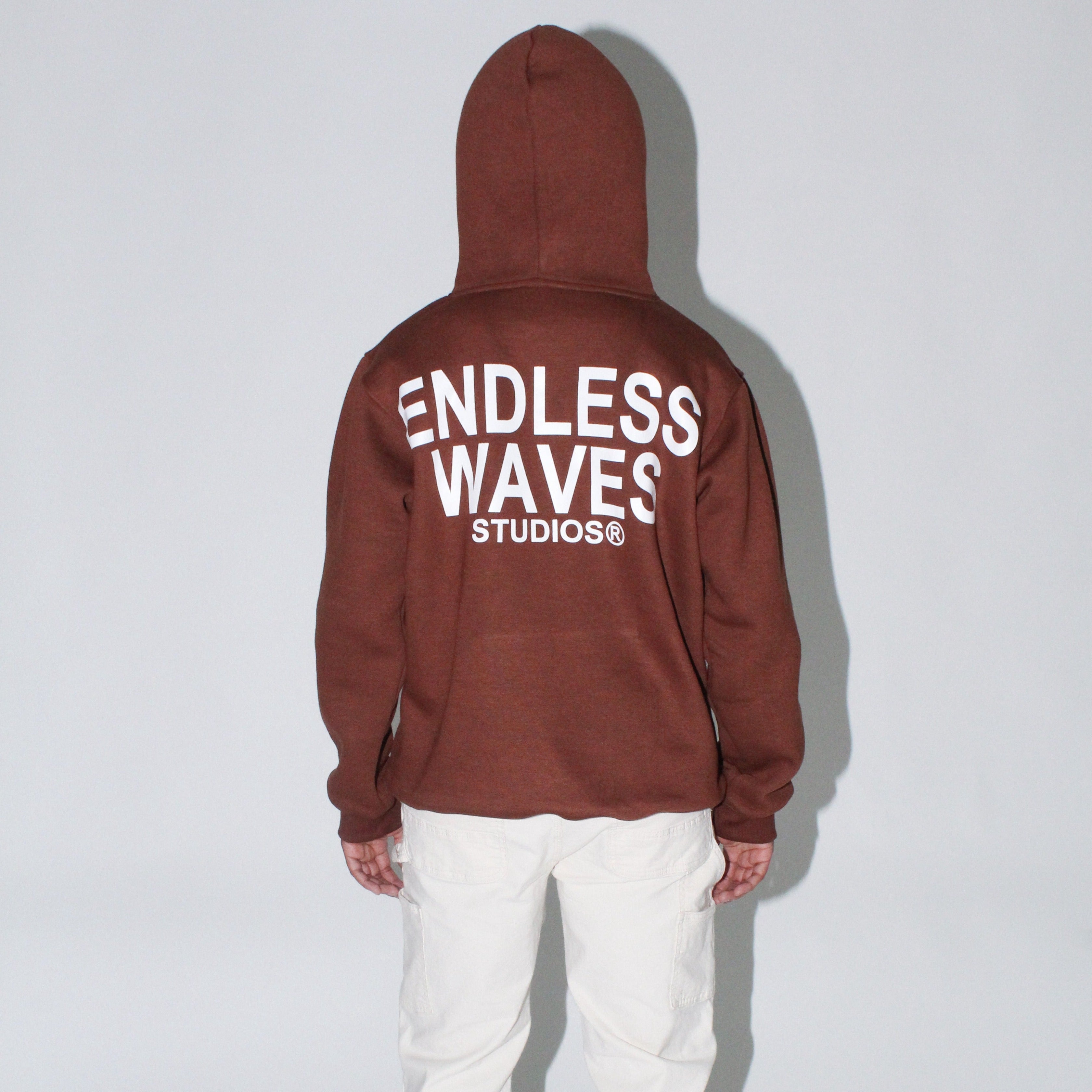 Stacked Logo” Hoodie – Endless Waves Studios